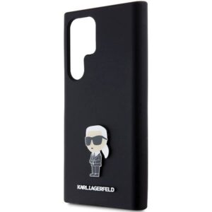 Samsung Galaxy S24 Ultra Karl Lagerfeld silikoninis dėklas Ikonik Metal Pin (KLHCS24LSMHKNPK) juodos spalvos - Image 6