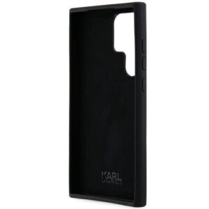 Samsung Galaxy S24 Ultra Karl Lagerfeld silikoninis dėklas Ikonik Metal Pin (KLHCS24LSMHKNPK) juodos spalvos - Image 7