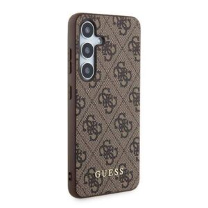 Samsung Galaxy A35 5G Guess Hard Dėklas 4G Metal Gold Logo (GUOHCSA35G4GFBR) rudos spalvos - Image 4