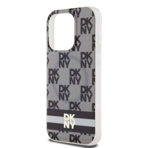 Apple iPhone 13 Pro Max DKNY dėklas IML Checkered Mono Pattern & Printed Stripes MagSafe (DKHMP13XHCPTSK) juodos spalvos - Image 6