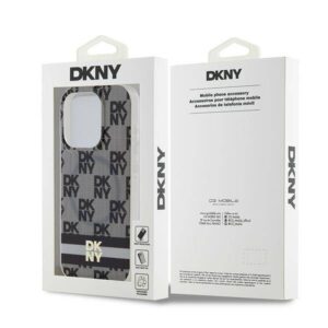 Apple iPhone 13 Pro Max DKNY dėklas IML Checkered Mono Pattern & Printed Stripes MagSafe (DKHMP13XHCPTSK) juodos spalvos - Image 8