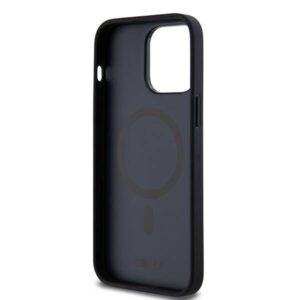 Apple iPhone 14 Pro Max DKNY odinis dėklas Monogram Pattern Metal Logo MagSafe (DKHMP14XPSHRPSK) juodos spalvos - Image 7