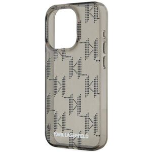 Apple iPhone 15 Pro Karl Lagerfeld dėklas IML Mono KL Pattern & Cord (KLHCP15LHKDPNSK) juodos spalvos - Image 5