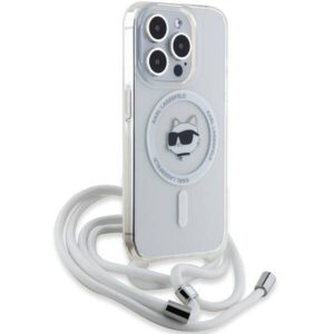 Apple iPhone 14 Pro Max Karl Lagerfeld dėklas IML Choupette Head & Cord MagSafe (KLHMP14XHCCHNT) skaidrus - Image 3