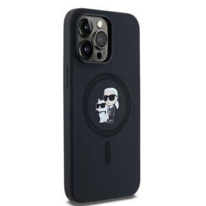 Apple iPhone 14 Pro Max Karl Lagerfeld dėklas silikoninis Karl & Choupette Magsafe (KLHMP14XSCMKCRHK) juodos spalvos - Image 4