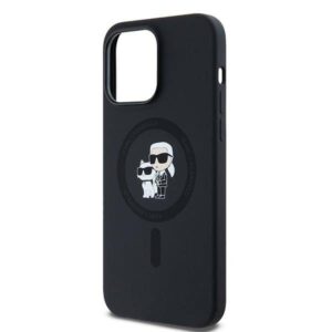 Apple iPhone 14 Pro Max Karl Lagerfeld dėklas silikoninis Karl & Choupette Magsafe (KLHMP14XSCMKCRHK) juodos spalvos - Image 6