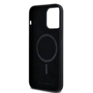 Apple iPhone 14 Pro Max Karl Lagerfeld dėklas silikoninis Karl & Choupette Magsafe (KLHMP14XSCMKCRHK) juodos spalvos - Image 7