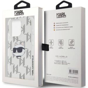 Apple iPhone 15 Pro Max Karl Lagerfeld dėklas IML Choupette MagSafe (KLHCP15XHKLPCHT) skaidrus - Image 8