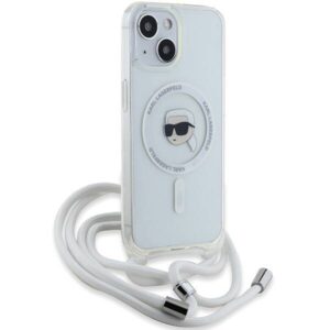 Apple iPhone 13 / 14 / 15 Karl Lagerfeld dėklas silikoninis Choupette Head MagSafe (KLHMP15SHCKHNT) skaidrus - Image 3