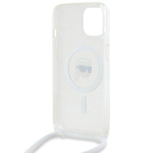 Apple iPhone 13 / 14 / 15 Karl Lagerfeld dėklas silikoninis Choupette Head MagSafe (KLHMP15SHCKHNT) skaidrus - Image 6