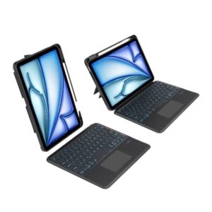 Apple iPad Air 10.9 (4gen / 5gen) / 11.00 (6gen) Tech-Protect SCMag Pen + Keyboard planšetinio kompiuterio dėklas juodos spalvos - Image 7