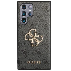 Guess GUHCS23L4GMGGR Samsung Galaxy S23 Ultra S918 dėklas telefonui pilkos spalvos 4G Big Metal Logo - Image 3