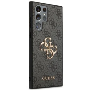 Guess GUHCS23L4GMGGR Samsung Galaxy S23 Ultra S918 dėklas telefonui pilkos spalvos 4G Big Metal Logo - Image 4