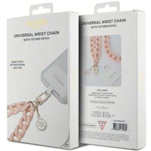 Guess GUOUCBMC4MP Universal Big Hand Strap rožinės spalvos Acrylic 4G Charm - Image 2