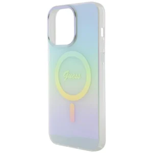 Guess IML Iridescent MagSafe Apple iPhone 15 Pro - dėklas telefonui turkio spalvos - Image 6