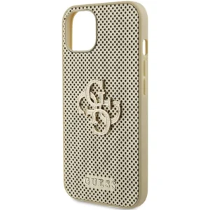 Guess Perforated 4G Glitter Apple iPhone 15 - dėklas telefonui aukso spalvos - Image 6