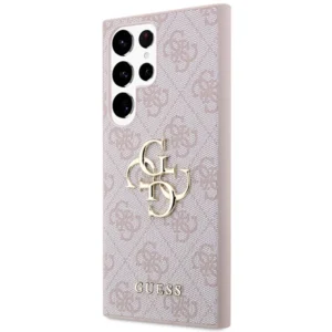 Guess 4G Big Metal Logo Samsung Galaxy S24 Ultra - dėklas telefonui rožinės spalvos - Image 2