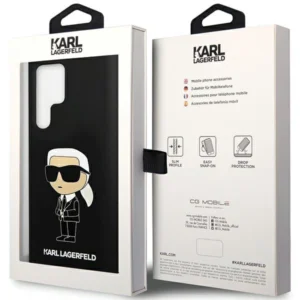Karl Lagerfeld silikoninis Ikonik Samsung Galaxy S24 Ultra - dėklas telefonui juodos spalvos - Image 8