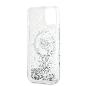Karl Lagerfeld Liquid Glitter Choupette Head MagSafe Apple iPhone 14 / 15 / 13 - dėklas telefonui skaidrus - Image 7