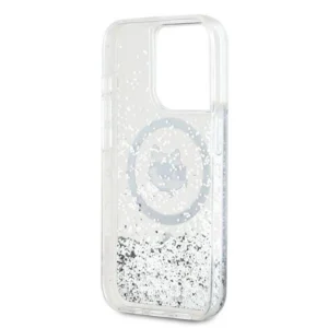 Karl Lagerfeld Liquid Glitter Choupette Head MagSafe Apple iPhone 15 Pro - dėklas telefonui skaidrus - Image 7