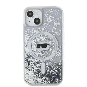 Karl Lagerfeld Liquid Glitter Choupette Head MagSafe Apple iPhone 15 / 14 / 13 - dėklas telefonui skaidrus - Image 3