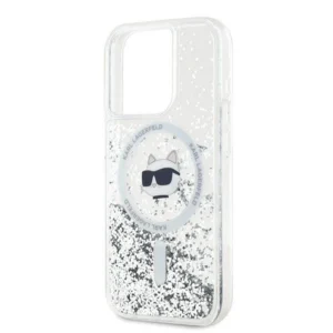 Karl Lagerfeld Liquid Glitter Choupette Head MagSafe Apple iPhone 15 Pro Max - dėklas telefonui skaidrus - Image 6