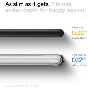 Spigen Ultra Hybrid Apple iPhone 7 / 8 / SE 2020 / 2022 Crystal telefono dėklas skaidrus - Image 2