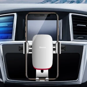 Baseus Metal Age Gravity Car Mount metal car gravity holder for CD slot silver (SUYL-J0S) - Image 9