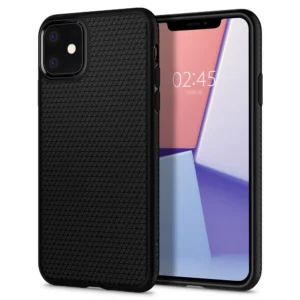 Spigen Liquid Air Apple iPhone 11 telefono dėklas matinės juodos spalvos - Image 1