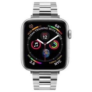 Spigen Modern Fit apyrankė Apple Watch 4 / 5 / 6 / 7 / 8 / SE (38 / 40 / 41mm) sidabro spalvos - Image 4