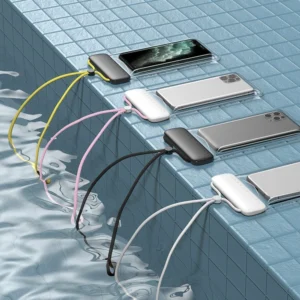 Baseus universalus vandeniui atsparus telefono dėklas (max 7.2'') baseinui IPX8 juodos spalvos (ACFSD-DG1) - Image 7