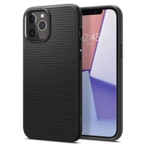 Spigen Liquid Air Apple iPhone 12/12 Pro telefono dėklas matinės juodos spalvos