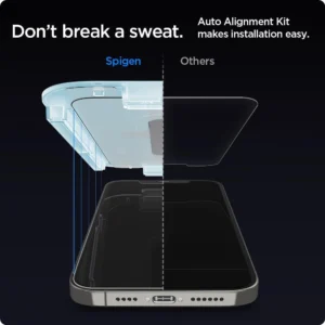 Apsauginis ekrano stiklas Spigen TR "EZ FIT" 2-pack Apple iPhone 12/12 Pro - Image 3