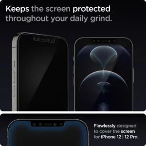 Apsauginis ekrano stiklas Spigen TR "EZ FIT" 2-pack Apple iPhone 12/12 Pro - Image 5