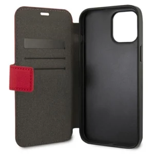 US Polo USFLBKP12SPUGFLRE Apple iPhone 12 mini 5,4" telefono dėklas raudonos spalvos book Polo Embroidery Collection - Image 4