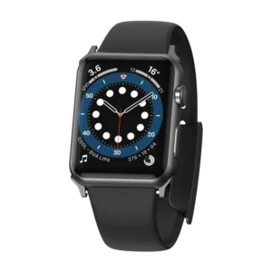 Baseus Slip-Thru apyrankė Apple Watch 3/4/5/6/SE 38mm/40mm juodos spalvos (LBWSE-01) - Image 1