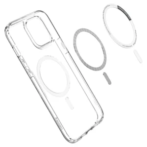 Spigen ULTRA HYBRID MAG MAGSAFE Apple iPhone 12/12 PRO dėklas telefonui baltos spalvos - Image 8