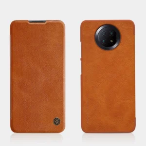 Nillkin Qin leather holster Xiaomi Redmi Note 9T 5G dėklas telefonui rudos spalvos - Image 9