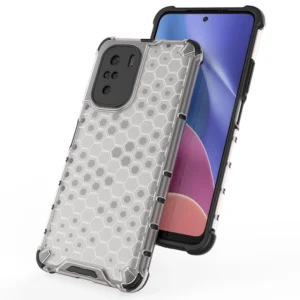 Honeycomb armor with TPU Bumper Xiaomi Redmi K40 Pro+ / K40 Pro / K40 / Poco F3 dėklas telefonui mėlynos spalvos - Image 9