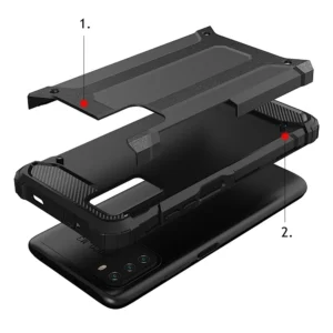 Hybrid Armor Tough Rugged Xiaomi Redmi Note 10 5G / Poco M3 Pro dėklas telefonui aukso spalvos - Image 3