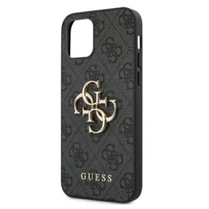 Guess GUHCP12M4GMGGR Apple iPhone 12/12 Pro 6,1" dėklas telefonui pilkos spalvos 4G Big Metal Logo - Image 6
