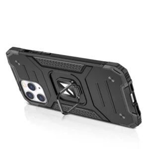 Wozinsky Ring Armor su stoveliu Tough Rugged Apple iPhone 13 Pro dėklas telefonui rožinės spalvos - Image 4