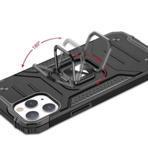 Wozinsky Ring Armor su stoveliu Tough Rugged Apple iPhone 13 Pro dėklas telefonui rožinės spalvos - Image 5