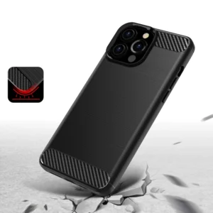 Carbon Flexible TPU Apple iPhone 13 Pro Max dėklas telefonui juodos spalvos - Image 4