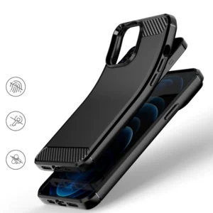 Carbon Flexible TPU Apple iPhone 13 Pro Max dėklas telefonui juodos spalvos - Image 5