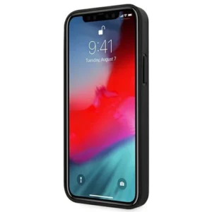 Ferrari FEOMSHCP12LBK Apple iPhone 12 Pro Max dėklas telefonui juodos spalvos Off Track Leather Nylon Stripe - Image 5