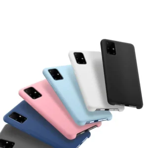 silikoninis Soft Flexible Rubber Samsung Galaxy A03s dėklas telefonui juodos spalvos - Image 4