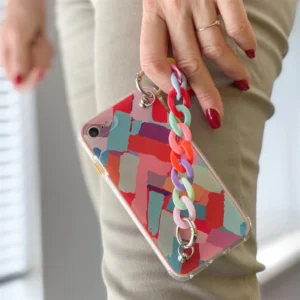 Color Chain elastiškas su grandinėle Apple iPhone 8 Plus / Apple iPhone 7 Plus dėklas telefonui įvairiaspalvis - Image 3