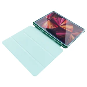 Stand Tablet Smart Apple iPad Air 2020/2022 su stoveliu dėklas planšetiniam kompiuteriui žalios spalvos - Image 5