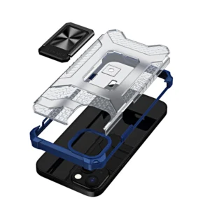 Crystal Ring Kickstand Tough Rugged Apple iPhone 12 mini mėlynos spalvos - Image 6